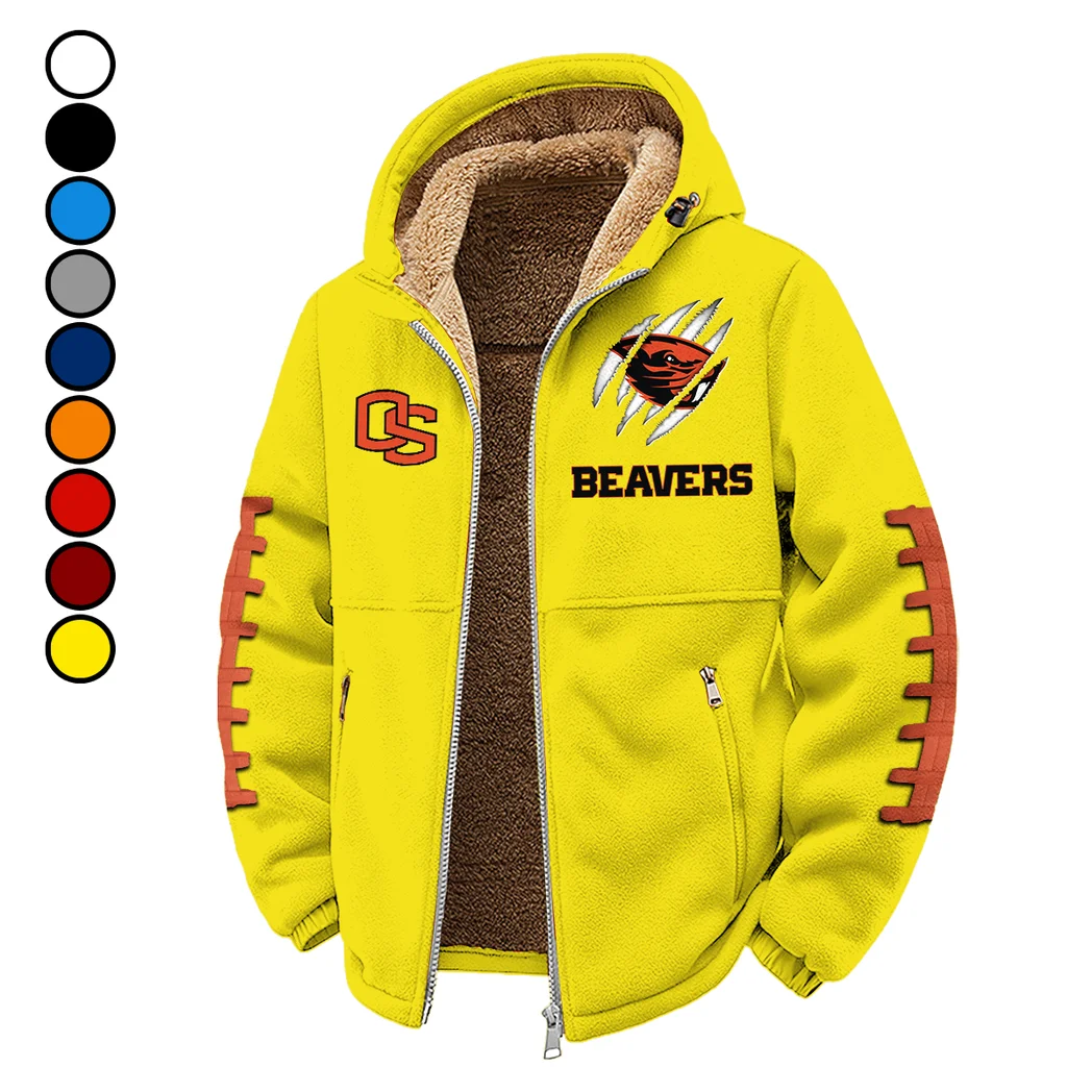 The Oregon State Elite Winter Fleece Jacket, Brushed Interior Winter Fleece HVN1445OS - Yellow