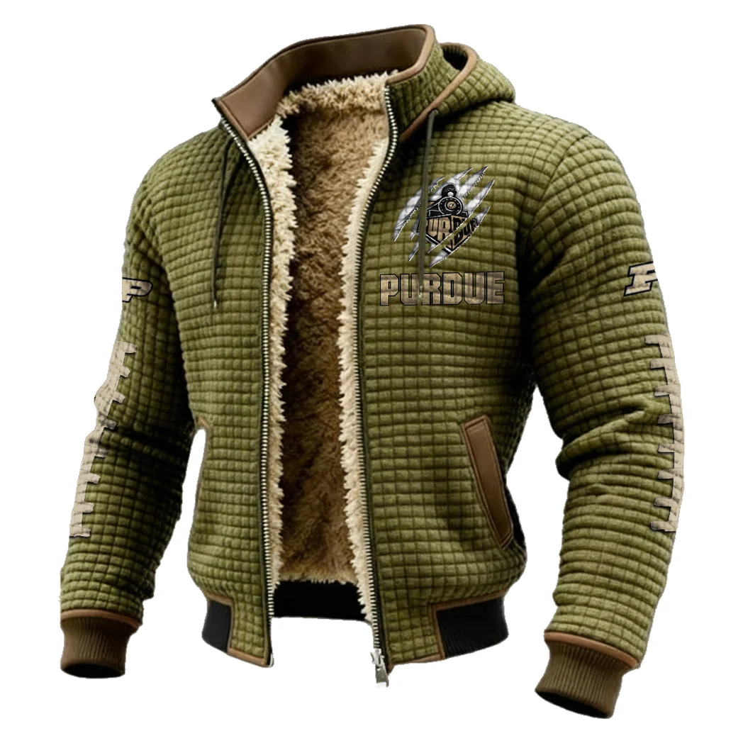 The Boiler Force Fleece-Lined Hooded Jacket, Luxe Cloud-Fleece Hooded Shell HVN1445PB - Green - Image 2