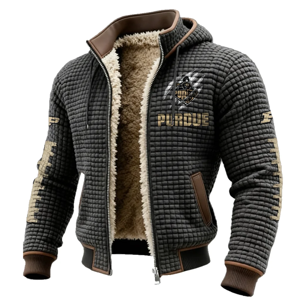 The Boiler Force Fleece-Lined Hooded Jacket, Luxe Cloud-Fleece Hooded Shell HVN1445PB - Grey - Image 2