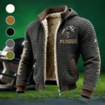 The Boiler Force Fleece-Lined Hooded Jacket, Luxe Cloud-Fleece Hooded Shell HVN1445PB - Grey