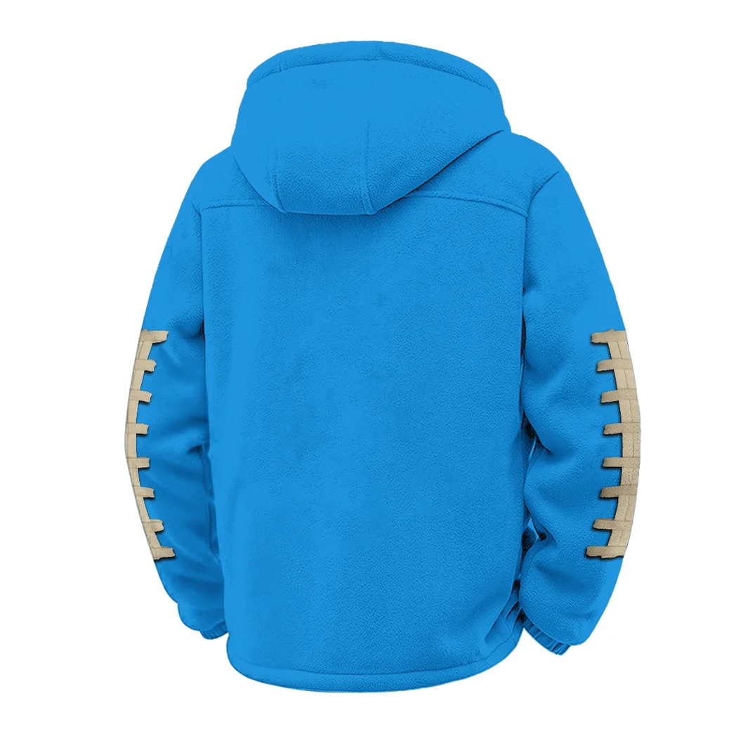 The Boiler Force Winter Fleece Jacket, Anti-Pill Thermal Fleece HVN1445PB - cyan - Image 3