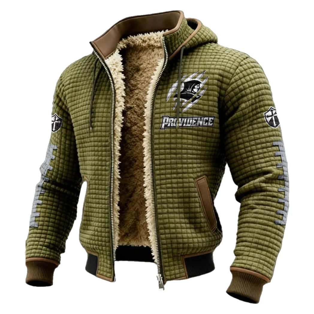 The Friars Fleece-Lined Hooded Jacket, High-Density Comfort Fleece HVN1445PF - Green - Image 2