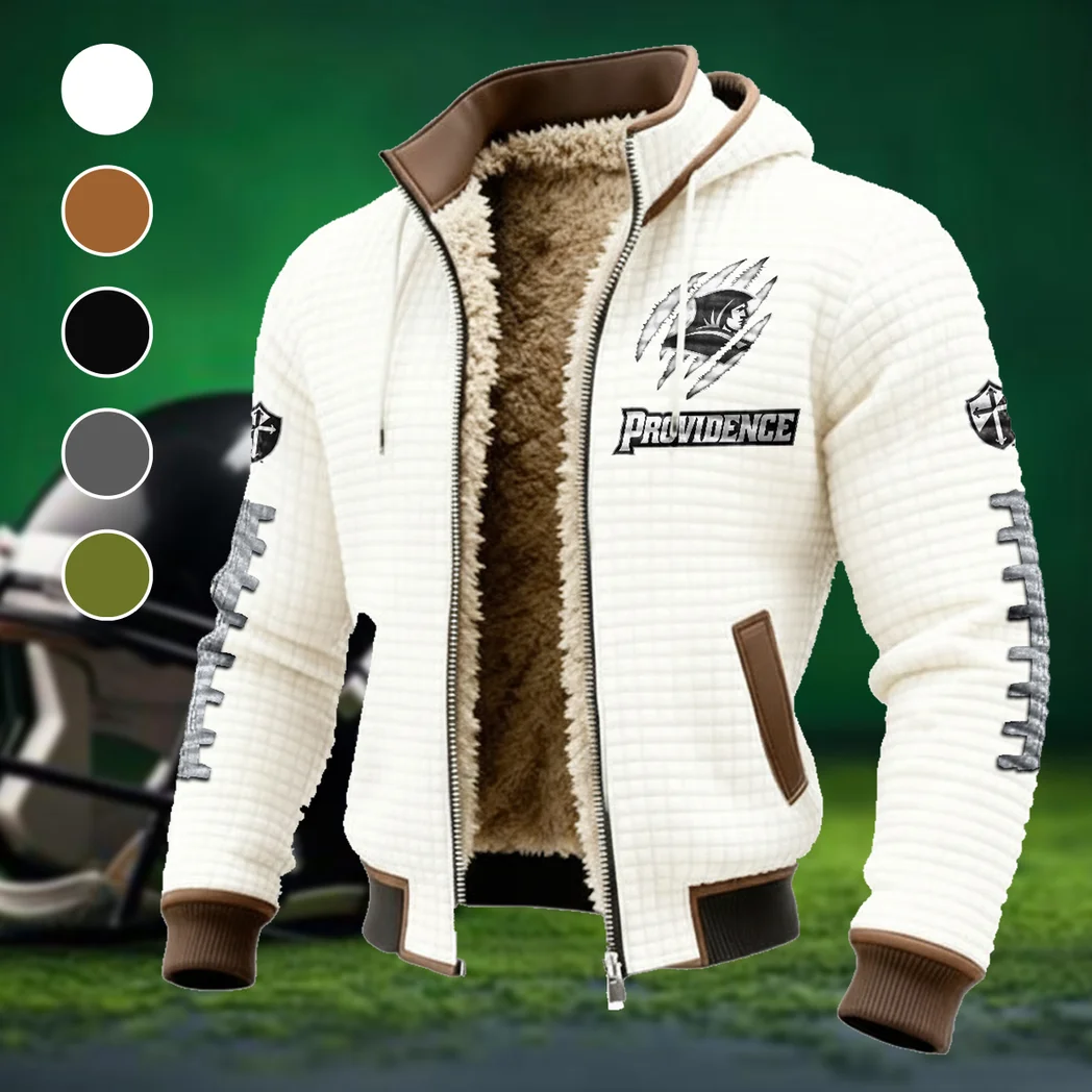The Friars Fleece-Lined Hooded Jacket, High-Density Comfort Fleece HVN1445PF - White