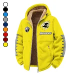 The Friars Winter Fleece Jacket, High-Density Comfort Fleece HVN1445PF - Yellow
