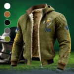 The Panther Elite Fleece-Lined Hooded Jacket, Premium Bonded Fleece Jacket HVN1445PP - Green