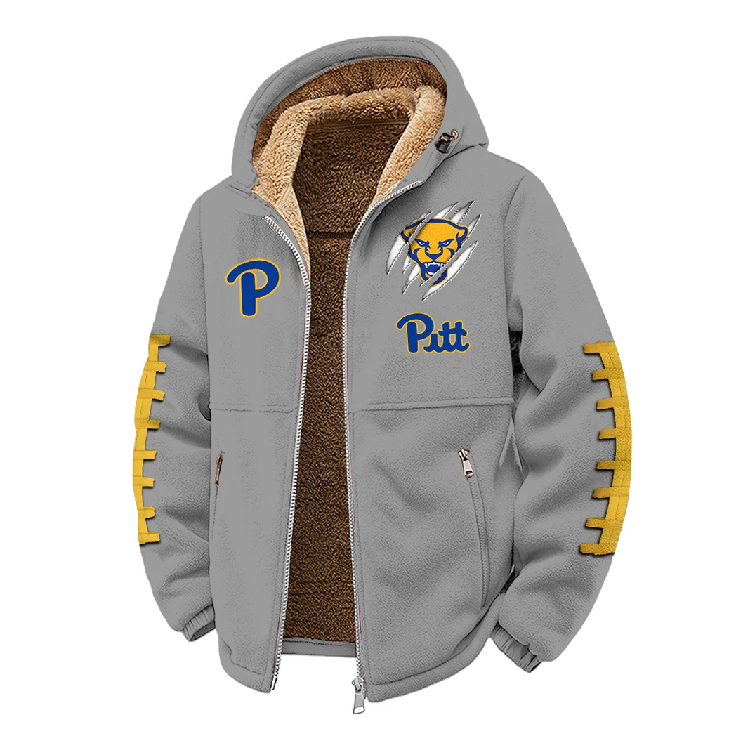 The Panther Elite Winter Fleece Jacket, Warm Core Loft Fleece HVN1445PP - Grey - Image 2