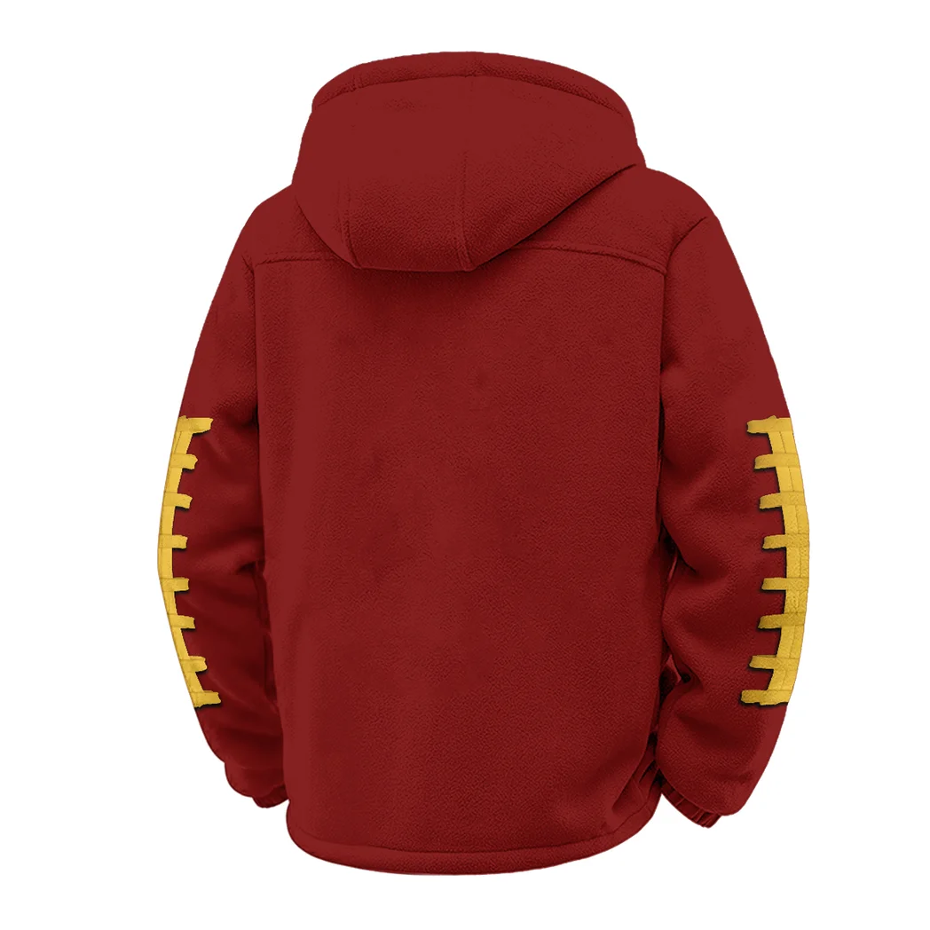 The Panther Elite Winter Fleece Jacket, Warm Core Loft Fleece HVN1445PP - Wine - Image 3