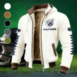 The Lions Fleece-Lined Hooded Jacket, Breathable Warmth Sport Jacket HVN1445PS - White