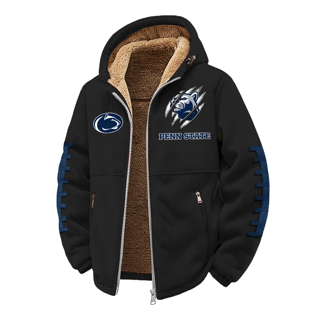 The Lions Winter Fleece Jacket, Breathable Winter Comfort HVN1445PS - Black - Image 2