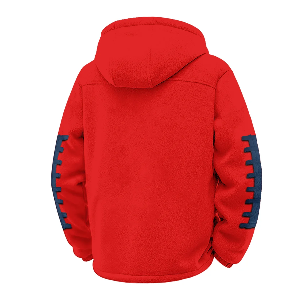 The Lions Winter Fleece Jacket, Breathable Winter Comfort HVN1445PS - red - Image 3