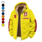The Stanford Spirit Winter Fleece Jacket, Sherpa Lined Winter Fleece HVN1445SC - Yellow