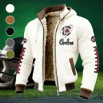 The Carolina Force Fleece-Lined Hooded Jacket, Modern Athletic Hybrid Parka HVN1445SC - White