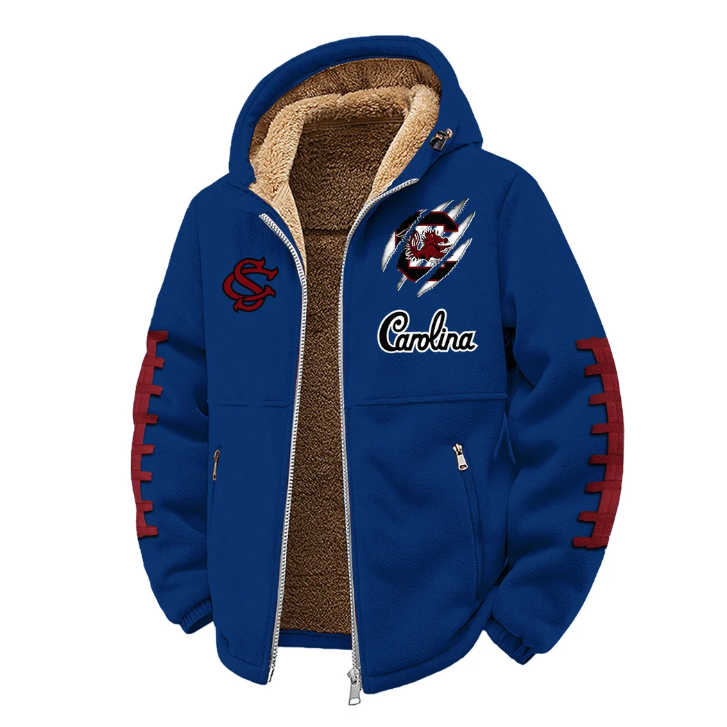 The Carolina Force Winter Fleece Jacket, Thermal Winter Fleece HVN1445SC - Navy - Image 2