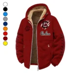 The Carolina Force Winter Fleece Jacket, Thermal Winter Fleece HVN1445SC - Wine