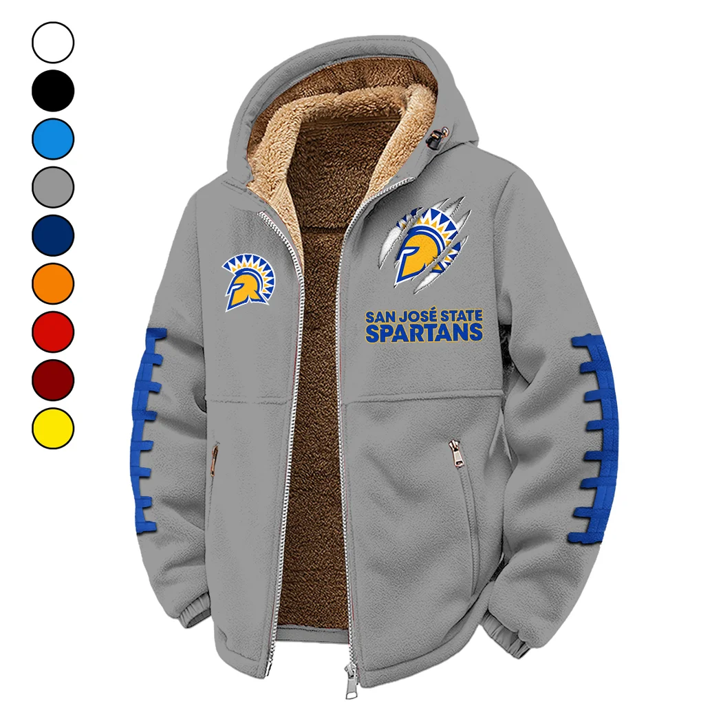The Spartan Nation Winter Fleece Jacket, Arctic Expedition Fleece HVN1445SJ - Grey