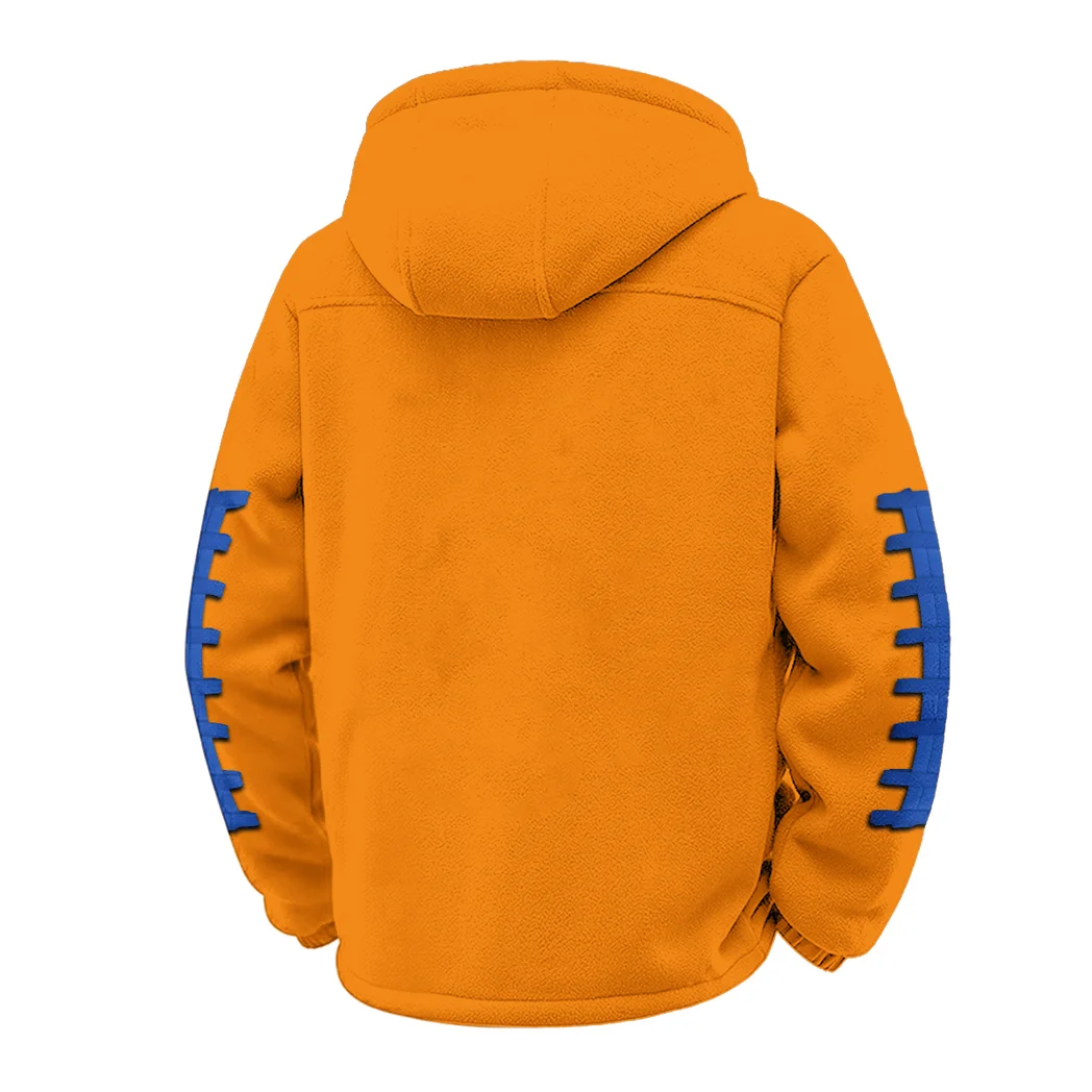 The Spartan Nation Winter Fleece Jacket, Arctic Expedition Fleece HVN1445SJ - Orange - Image 3