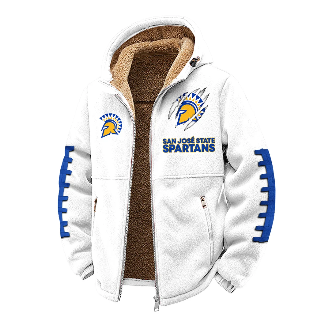 The Spartan Nation Winter Fleece Jacket, Arctic Expedition Fleece HVN1445SJ - White - Image 2