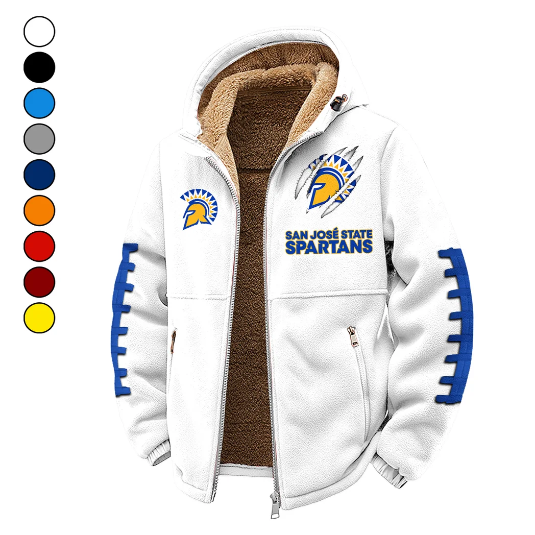 The Spartan Nation Winter Fleece Jacket, Arctic Expedition Fleece HVN1445SJ - White