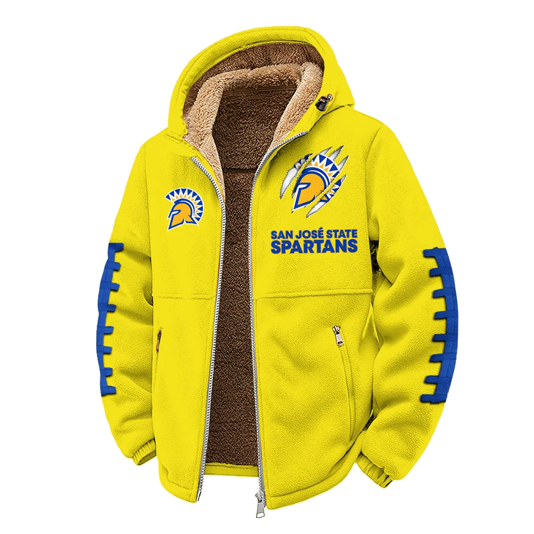 The Spartan Nation Winter Fleece Jacket, Arctic Expedition Fleece HVN1445SJ - Yellow - Image 2