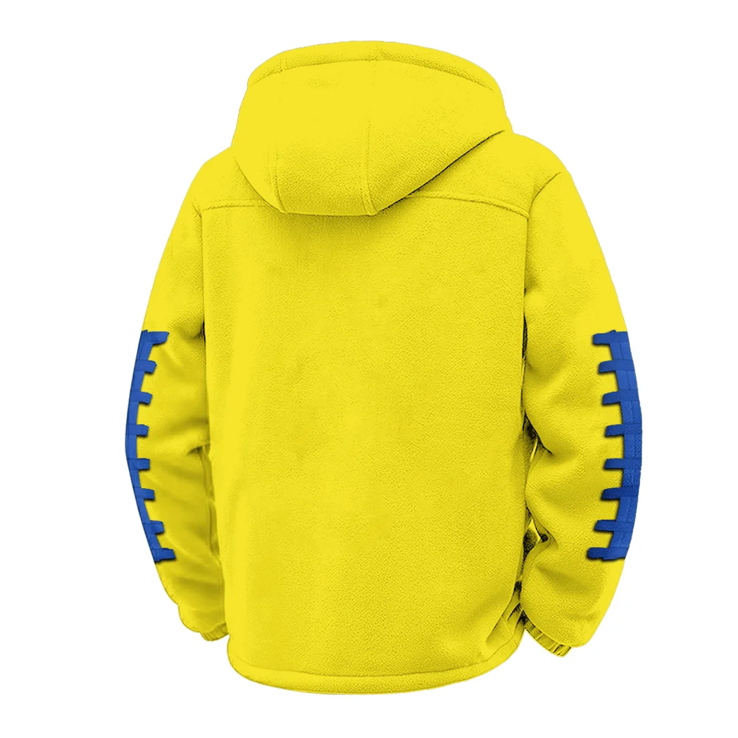 The Spartan Nation Winter Fleece Jacket, Arctic Expedition Fleece HVN1445SJ - Yellow - Image 3