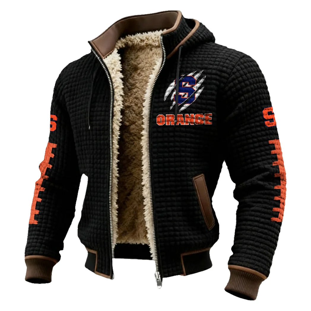 The Syracuse Spirit Fleece-Lined Hooded Jacket, High-Performance Trail Jacket HVN1445SO - Black - Image 2
