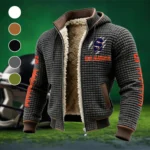 The Syracuse Spirit Fleece-Lined Hooded Jacket, High-Performance Trail Jacket HVN1445SO - Grey