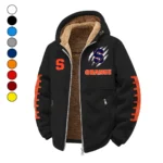The Syracuse Spirit Winter Fleece Jacket, Insulated Sport Hoody HVN1445SO - Black