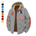 The Syracuse Spirit Winter Fleece Jacket, Insulated Sport Hoody HVN1445SO - Grey