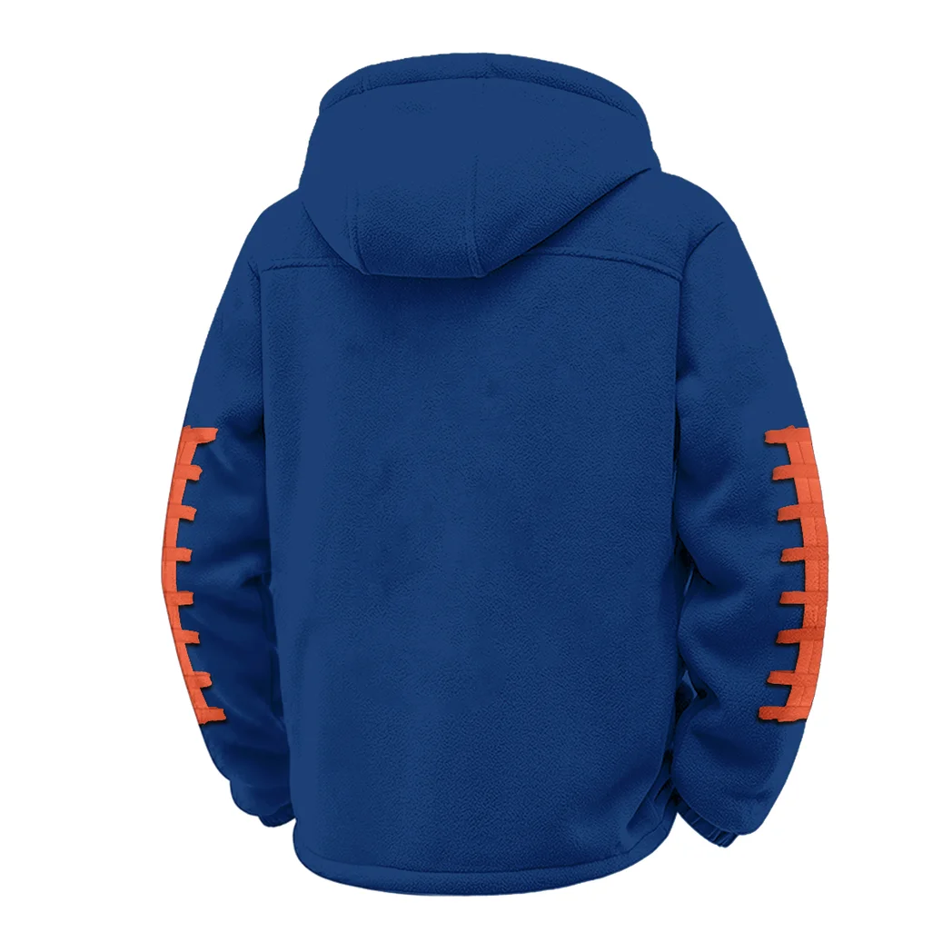 The Syracuse Spirit Winter Fleece Jacket, Insulated Sport Hoody HVN1445SO - Navy - Image 3