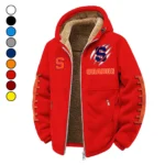 The Syracuse Spirit Winter Fleece Jacket, Insulated Sport Hoody HVN1445SO - red