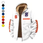 The Syracuse Spirit Winter Fleece Jacket, Insulated Sport Hoody HVN1445SO - White