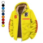 The Syracuse Spirit Winter Fleece Jacket, Insulated Sport Hoody HVN1445SO - Yellow