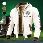 The A&M Spirit Fleece-Lined Hooded Jacket, Multi-Sport Winter Active Top HVN1445TA - White