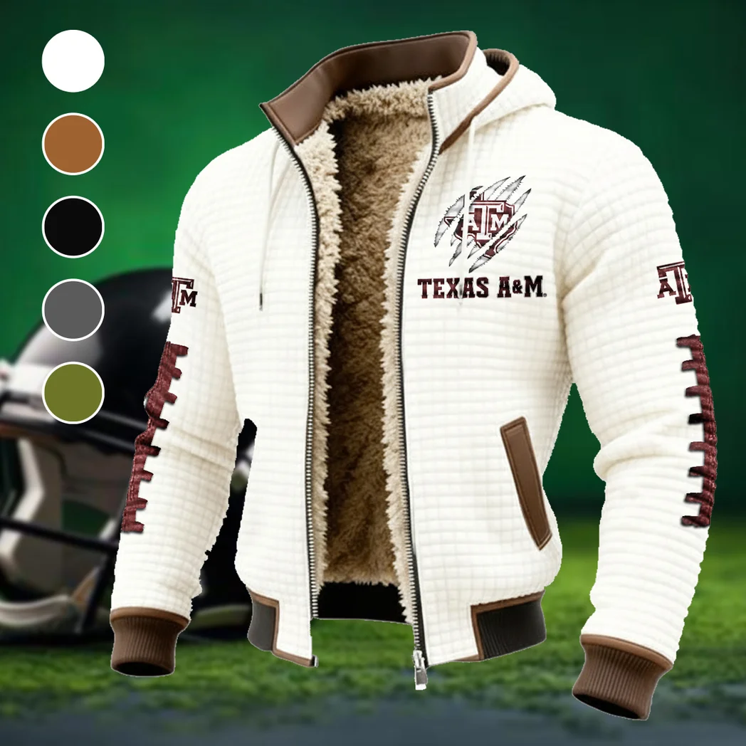 The A&M Spirit Fleece-Lined Hooded Jacket, Multi-Sport Winter Active Top HVN1445TA - White