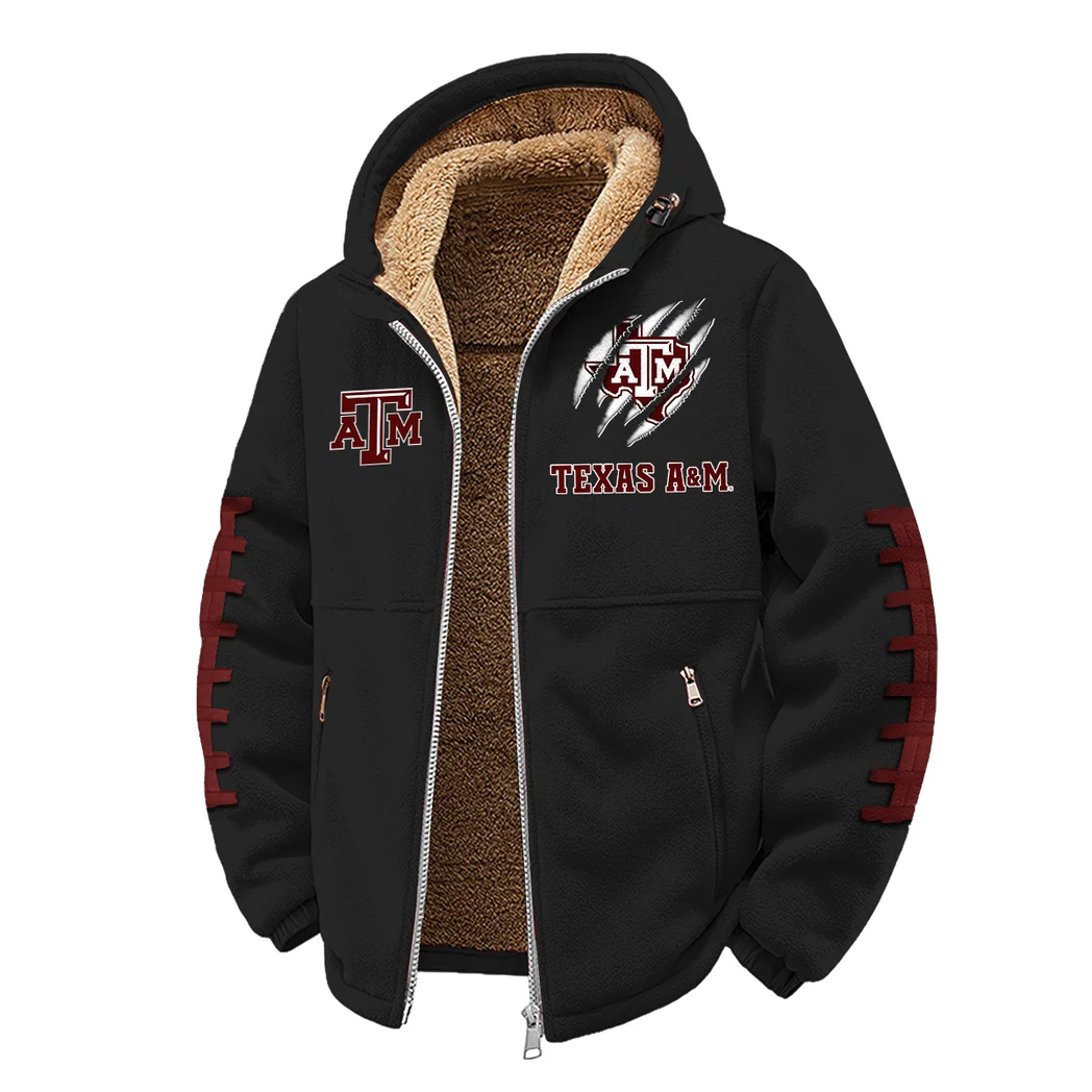 The A&M Spirit Winter Fleece Jacket, Sub-Zero Fleece Jacket HVN1445TA - Black - Image 2