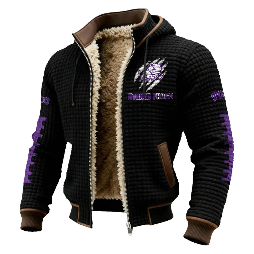 The TCU Elite Fleece-Lined Hooded Jacket, Endurance Sport Thermal Hoody HVN1445TC - Black - Image 2