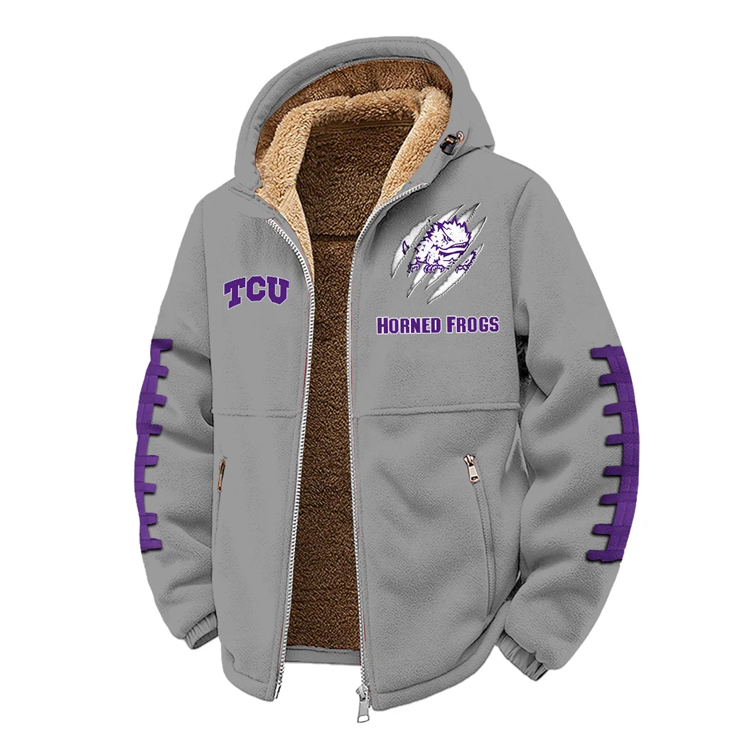 The TCU Elite Winter Fleece Jacket, Deep Winter Comfort Fleece HVN1445TC - Grey - Image 2