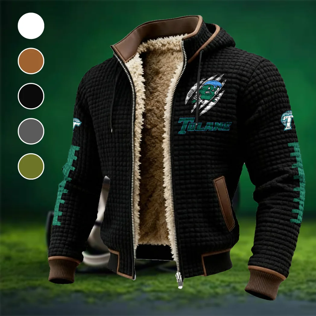 New Orleans Icons Fleece-Lined Hooded Jacket, All-Mountain Hooded Fleece HVN1445TG - Black