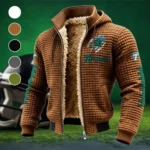 New Orleans Icons Fleece-Lined Hooded Jacket, All-Mountain Hooded Fleece HVN1445TG - brown