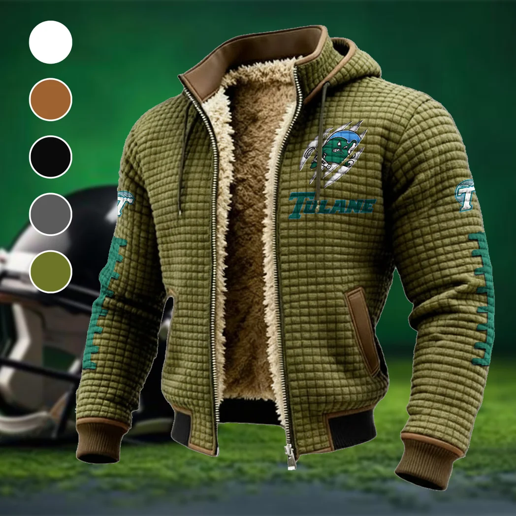 New Orleans Icons Fleece-Lined Hooded Jacket, All-Mountain Hooded Fleece HVN1445TG - Green