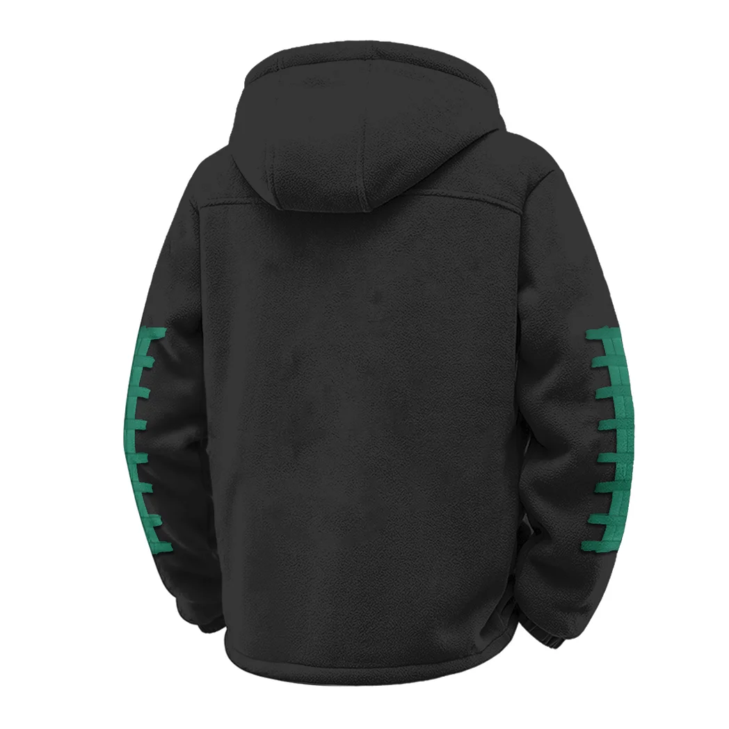 New Orleans Icons Winter Fleece Jacket, Polar Climate Fleece HVN1445TG - Black - Image 3