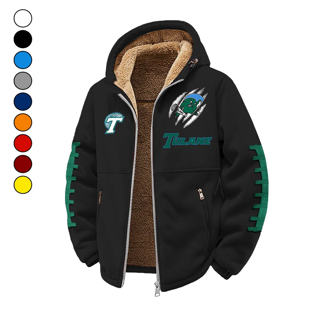 New Orleans Icons Winter Fleece Jacket, Polar Climate Fleece HVN1445TG - Black