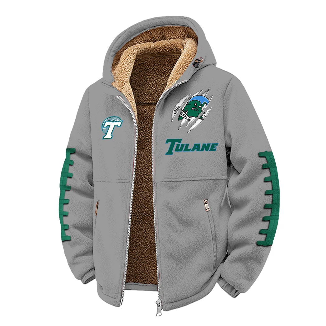 New Orleans Icons Winter Fleece Jacket, Polar Climate Fleece HVN1445TG - Grey - Image 2