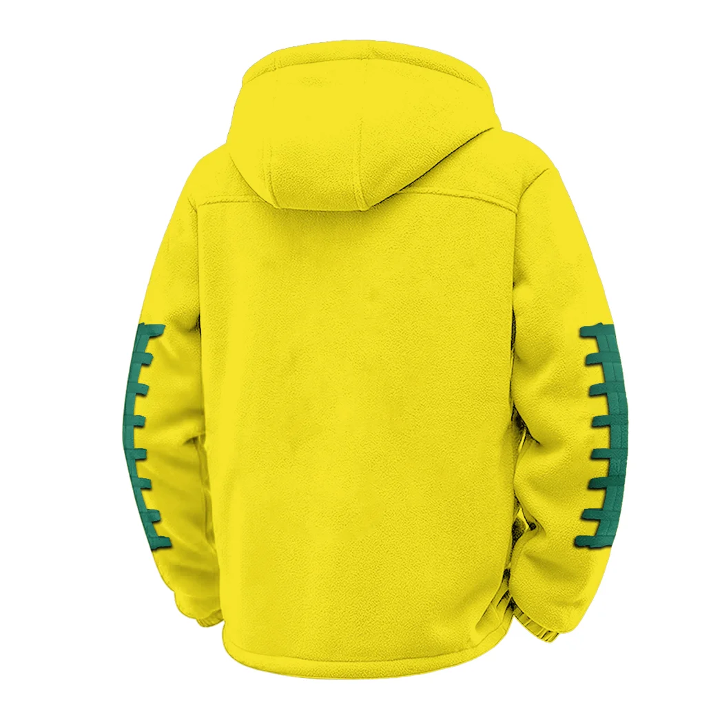 New Orleans Icons Winter Fleece Jacket, Polar Climate Fleece HVN1445TG - Yellow - Image 3