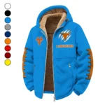 The Longhorn Power Winter Fleece Jacket, Essential Winter Warmth HVN1445TL - cyan