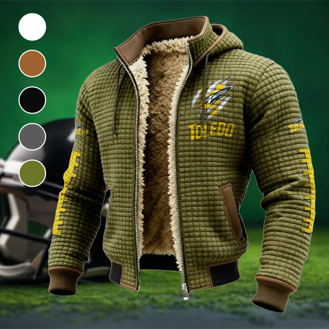 Toledo Fleece-Lined Hooded Jacket, Cross-Training Winter Layer HVN1445TR - Green