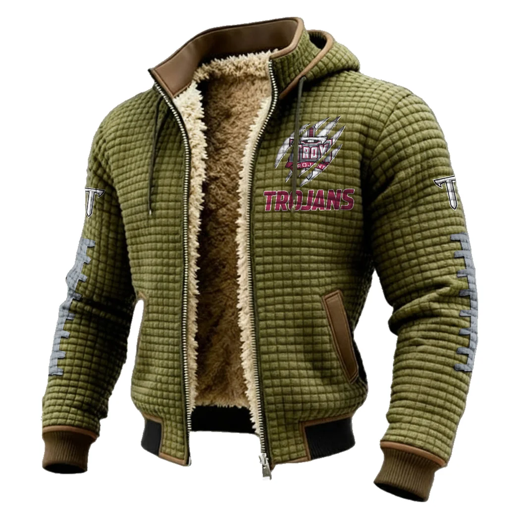 The Trojan Power Fleece-Lined Hooded Jacket, Peak Performance Hooded Shell HVN1445TT - Green - Image 2