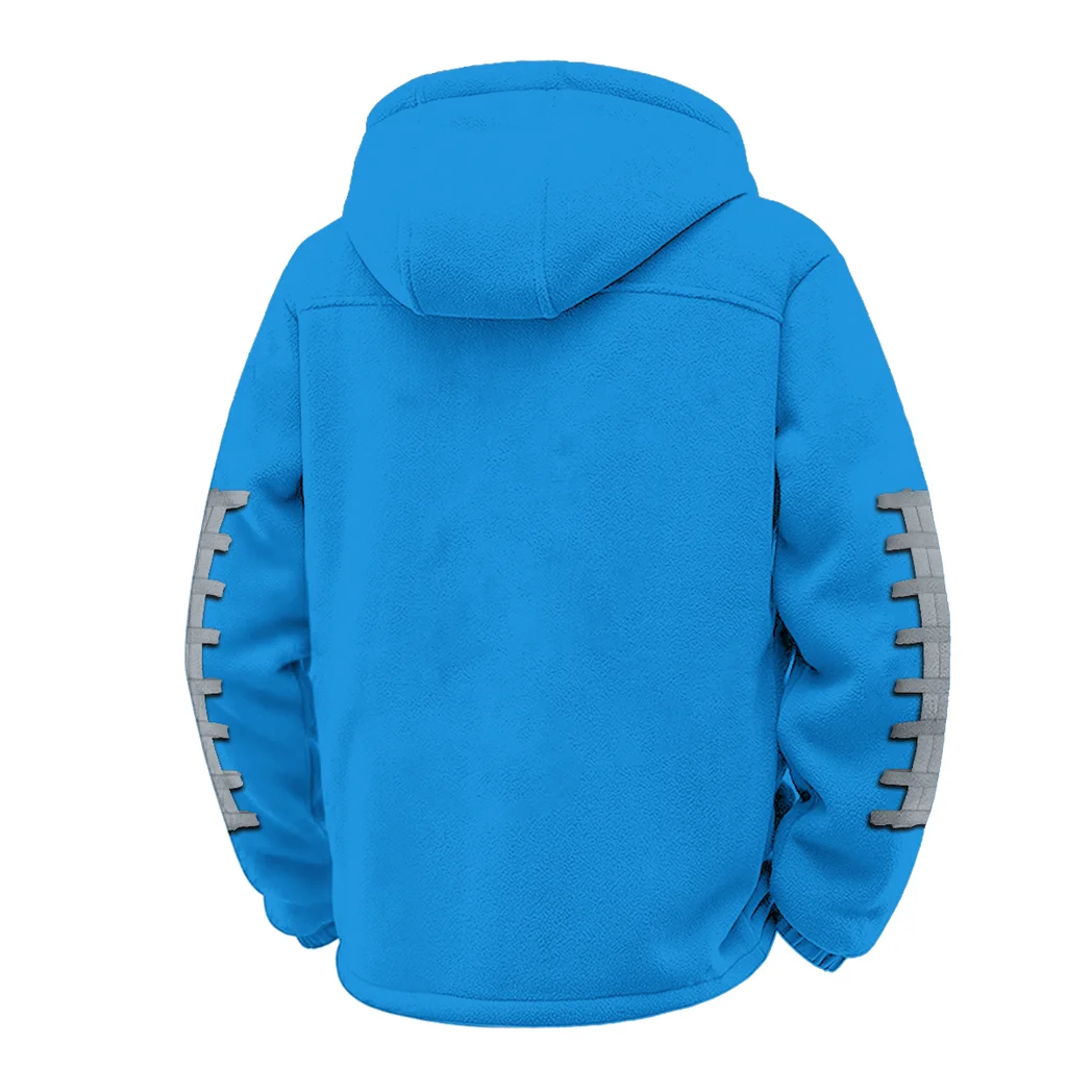 The Trojan Power Winter Fleece Jacket, Heavy-Duty Cold Fleece HVN1445TT - cyan - Image 3