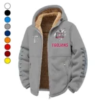 The Trojan Power Winter Fleece Jacket, Heavy-Duty Cold Fleece HVN1445TT - Grey