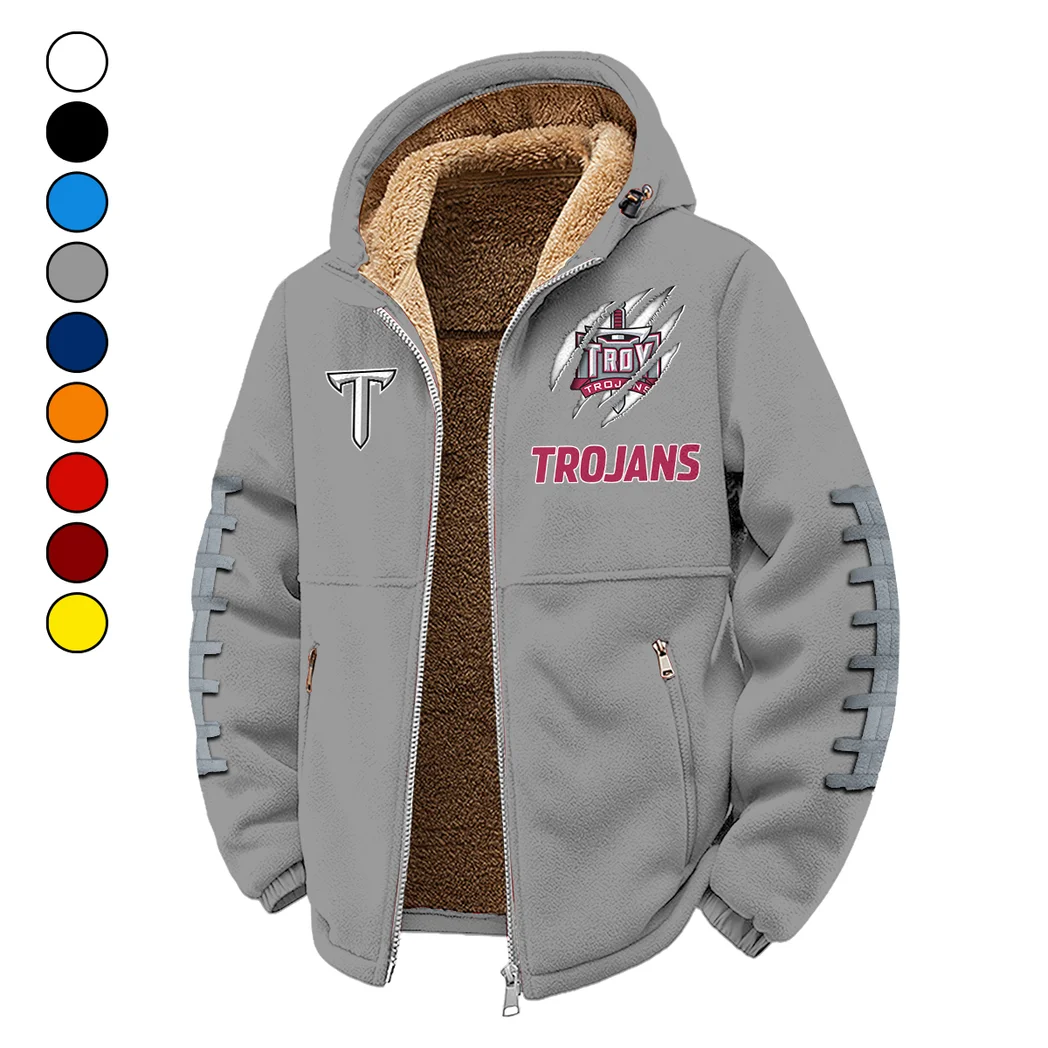 The Trojan Power Winter Fleece Jacket, Heavy-Duty Cold Fleece HVN1445TT - Grey
